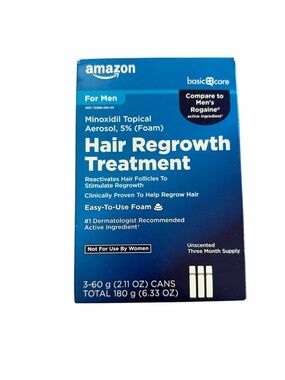 Amazon Basics New Unopened Hair Growth Treatment for Men